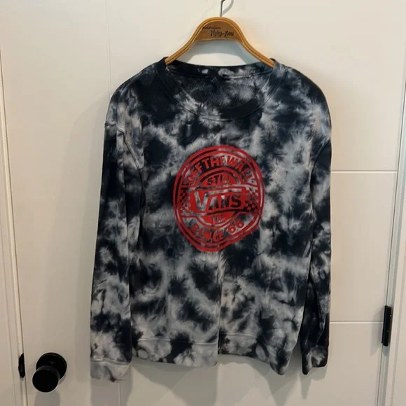 🇺🇸 Vans off the wall Tye dye sweater size small - Picture 2 of 10
